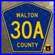 Florida_Walton_County_Road_30A_highway_route_marker_sign_18x18_1977_01_ya