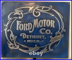 Ford Vintage Metal Sign Hand Cast Aluminum Relief Wall Art Garage Decor