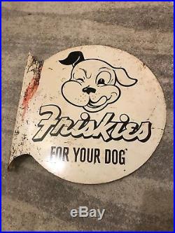 Friskies For Your Dog metal sign vintage 1960s