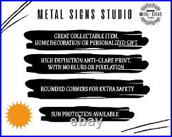 Garage Rules Metal Sign Personalized Name Aluminum Plaque My Tools My Rules 72