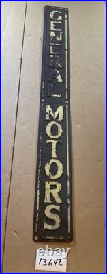 General Motors Metal Sign Antique Vintage Old Style Man Cave 13G42