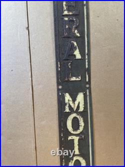 General Motors Metal Sign Antique Vintage Old Style Man Cave 13G42