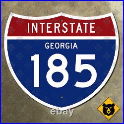 Georgia Interstate 185 highway road sign 1961 shield 28x24