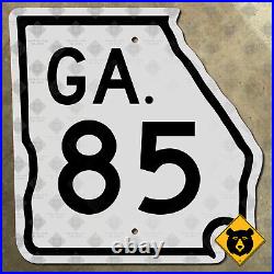 Georgia State Route 85 highway road sign 1956 Columbus Forest Park 12x12