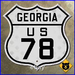 Georgia US Route 78 highway marker road sign 12x12 Atlanta Athens Augusta