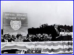 Georgia interstate 285 Atlanta Loop highway road sign opening 1969 40x32