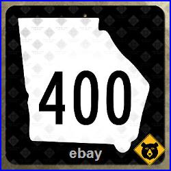 Georgia state route 400 highway road sign Atlanta Alpharetta Cumming 24x24