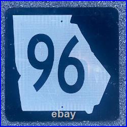 Georgia state route 96 highway road sign shield state map 1990s 2000s DDIL