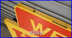 Giant 3' X4' Vintage Metal & Enamel We Sell Kodak Film Sign (pk)