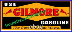Gilmore Gasoline, Metal Sign, Vintage Style Garage Art HDGA Gilmore Gasoline, Metal Sign, Vintage Style Garage Art HDGA