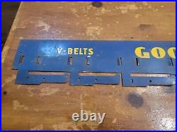 Goodyear Display Rack Metal Sign V Belts Vintage