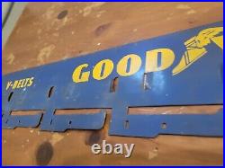 Goodyear Display Rack Metal Sign V Belts Vintage