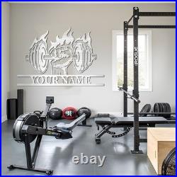 Gym Metal Sign, Personalized Home Gym Sign, Custom Gym monogram, Metal Wall Art