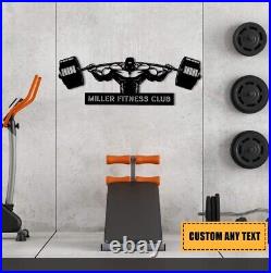 Gym Sign, Personalized Home Gym Sign, Custom Metal Gym Sign, Home Gym Sign