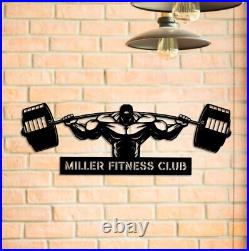 Gym Sign, Personalized Home Gym Sign, Custom Metal Gym Sign, Home Gym Sign