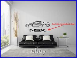 HONDA ACURA NSX Silhouette Steel Wall Decor Decoration V6 VTEC TARGA LIFT NSX-R