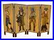 Hand_Painted_Signed_Cowgirl_Western_Room_Divider_Screen_Four_Panel_Adirondack_01_ume