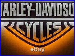 Harley Davidson Vintage Metal Wall Sign Home Decor LED Wall Decor Garage Sign