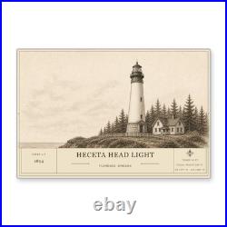 Heceta Head Light Architectural Wall Art Aluminum Sign