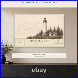 Heceta Head Light Architectural Wall Art Aluminum Sign