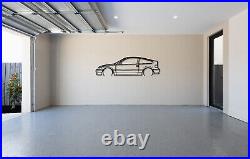 Honda Crx Silhouette Steel Wall Decor Decoration Art Cr-x Vtec Jdm Hf Si Lx Dx