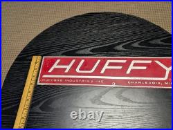 Huffy Metal Advertising Sign Hufford Industries Charlevoix Michigan MI Vintage