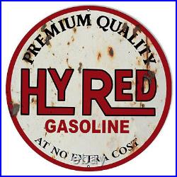 Hy Red Motor Oil Reproduction Vintage Metal Sign 30 Round RVG705-30