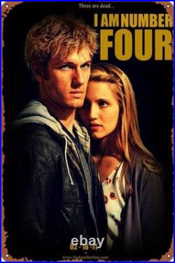 IEITB I Am Number Four Metal Tin Sign Vintage Wall Art 8x12 Inches