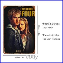 IEITB I Am Number Four Metal Tin Sign Vintage Wall Art 8x12 Inches