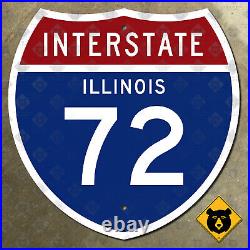 Illinois Interstate 72 highway road sign 24x24 Springfield Champaign-Urbana