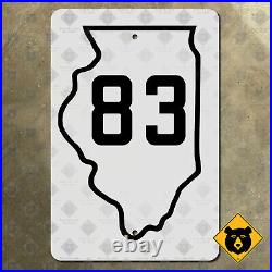 Illinois State Route 83 highway marker road sign 1934 20x30