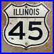 Illinois_US_route_45_highway_road_sign_shield_diecut_16x16_1950s_1960s_2974_01_hry