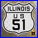 Illinois_US_route_51_highway_marker_road_sign_1926_Rockford_Bloomington_12x12_01_tu