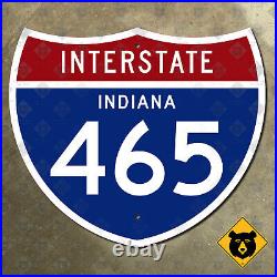 Indiana Interstate 465 highway marker road sign Indianapolis Carmel 21x18