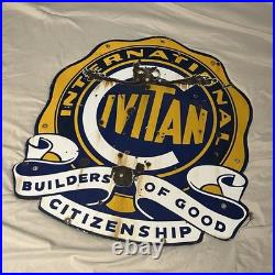 International Civitan Vintage Sign Wall Decor Metal Sign Wall Art
