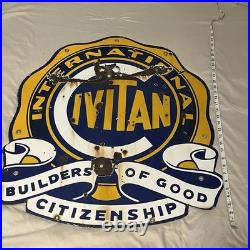 International Civitan Vintage Sign Wall Decor Metal Sign Wall Art