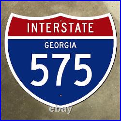 Interstate 575 Georgia Atlanta highway route marker 1961 road sign 13x11
