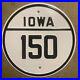 Iowa_state_route_150_road_marker_highway_sign_embossed_1934_shield_16_01_qm