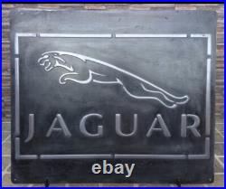 Jaguar Vintage Garage Metal Sign 20x24 Handmade Cast Aluminum Relief