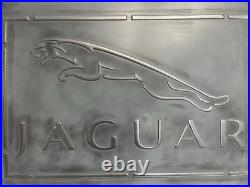 Jaguar Vintage Metal Sign 20x24 Handmade 3D Aluminum Relief Garage Decor