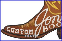 Jones Custom Boots Advertising Metal Sign