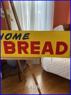 KERNS BREAD 1959 Vintage Metal Sign Embossed