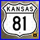 Kansas_US_route_81_Wichita_Salina_highway_marker_road_sign_1954_shield_11x11_01_nn