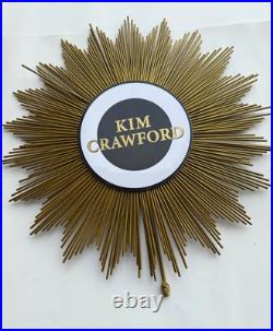 Kim Crawford Promotional Winery Starbust Metal Wall Sign Vintage
