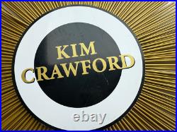Kim Crawford Promotional Winery Starbust Metal Wall Sign Vintage