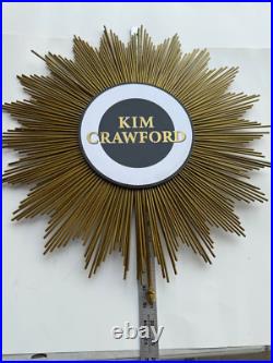 Kim Crawford Promotional Winery Starbust Metal Wall Sign Vintage
