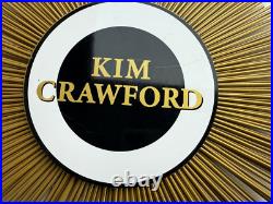 Kim Crawford Promotional Winery Starbust Metal Wall Sign Vintage