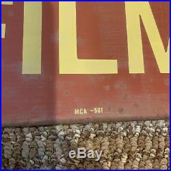 Kodak Film Metal Dealer Sign Two Sided WE SELL KODAK FILM 24/18 Vintage