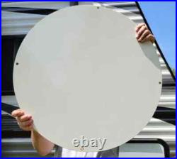 LARGE VINTAGE GOLDEN ORANGEADE PORCELAIN HEAVY METAL ORANGE Drink SIGN 24