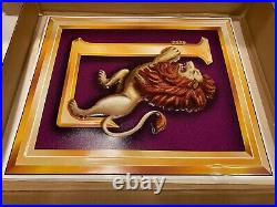 LIONEL TRAINS Leo the Lion tin metal sign from Charle Ro Supply Company 1998